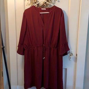 Burgundy Dress